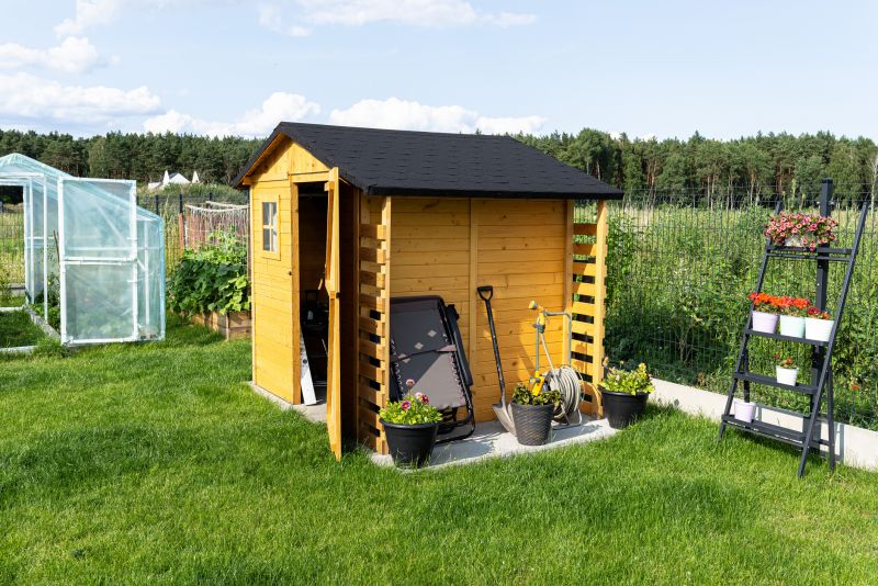 Amish Sheds in a Garden