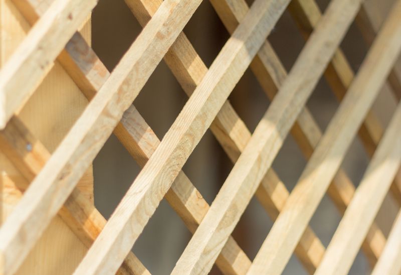 Wood Trellis Installation in Wilmington, NC